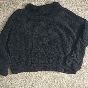 New York Laundry Black Fleece Top